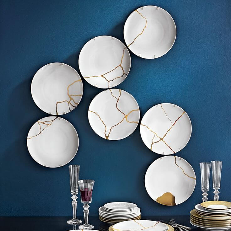 Kintsugi Ceramic Plates