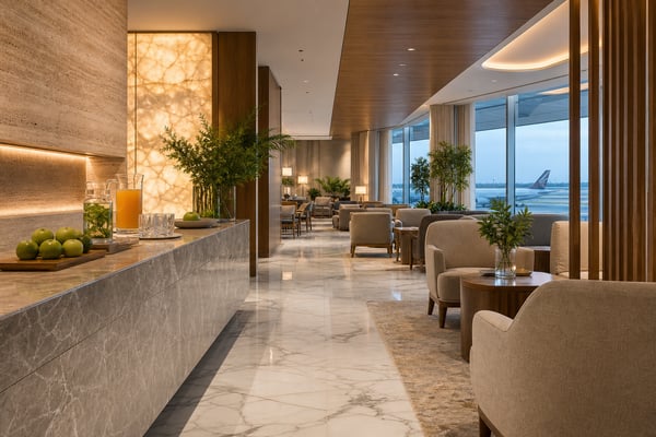 Airport Lounge Design: Creating Quiet Zones with Stone