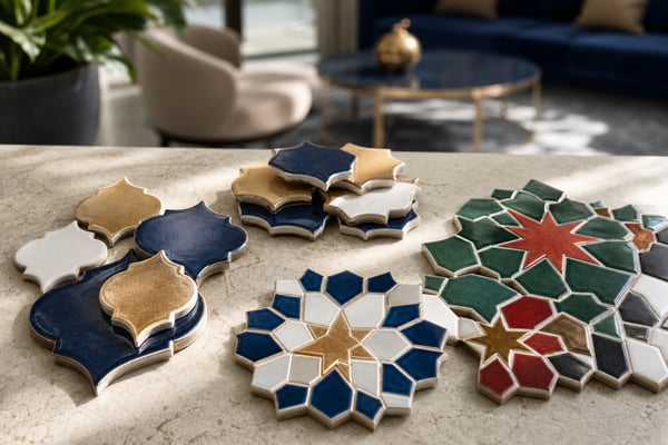 Arabesque and Moroccan Shapes in Modern Tile