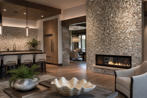 Mother of Pearl and Shell Mosaics for Luxury Accents