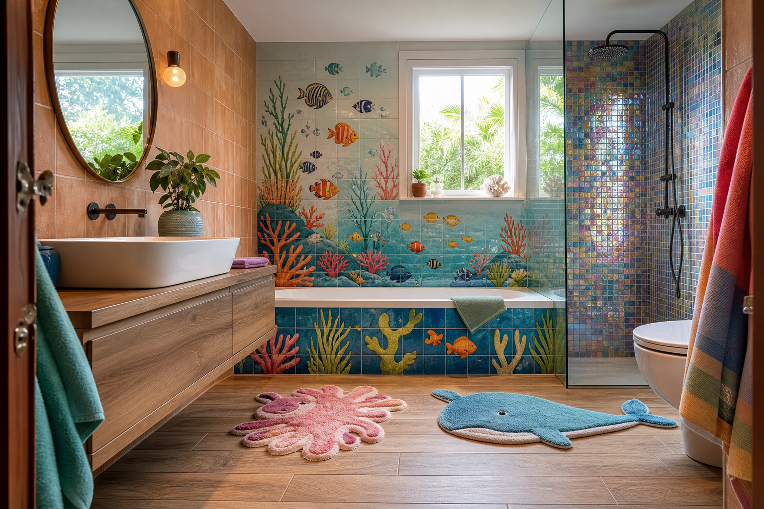 Kids' Bathrooms: Durable and Fun Tile Ideas
