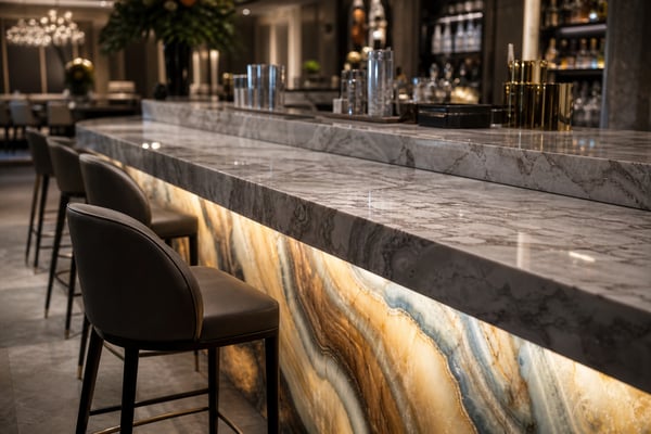 The Bar Top: Exotic Stone for Hospitality Settings