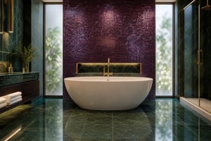 Jewel Tones: Incorporating Deep Colors in Luxury Baths