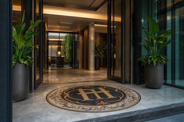 Custom Logo Mosaics for Business Entryways