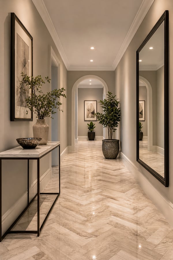 Hallways: Creating Rhythm with Patterned Tile