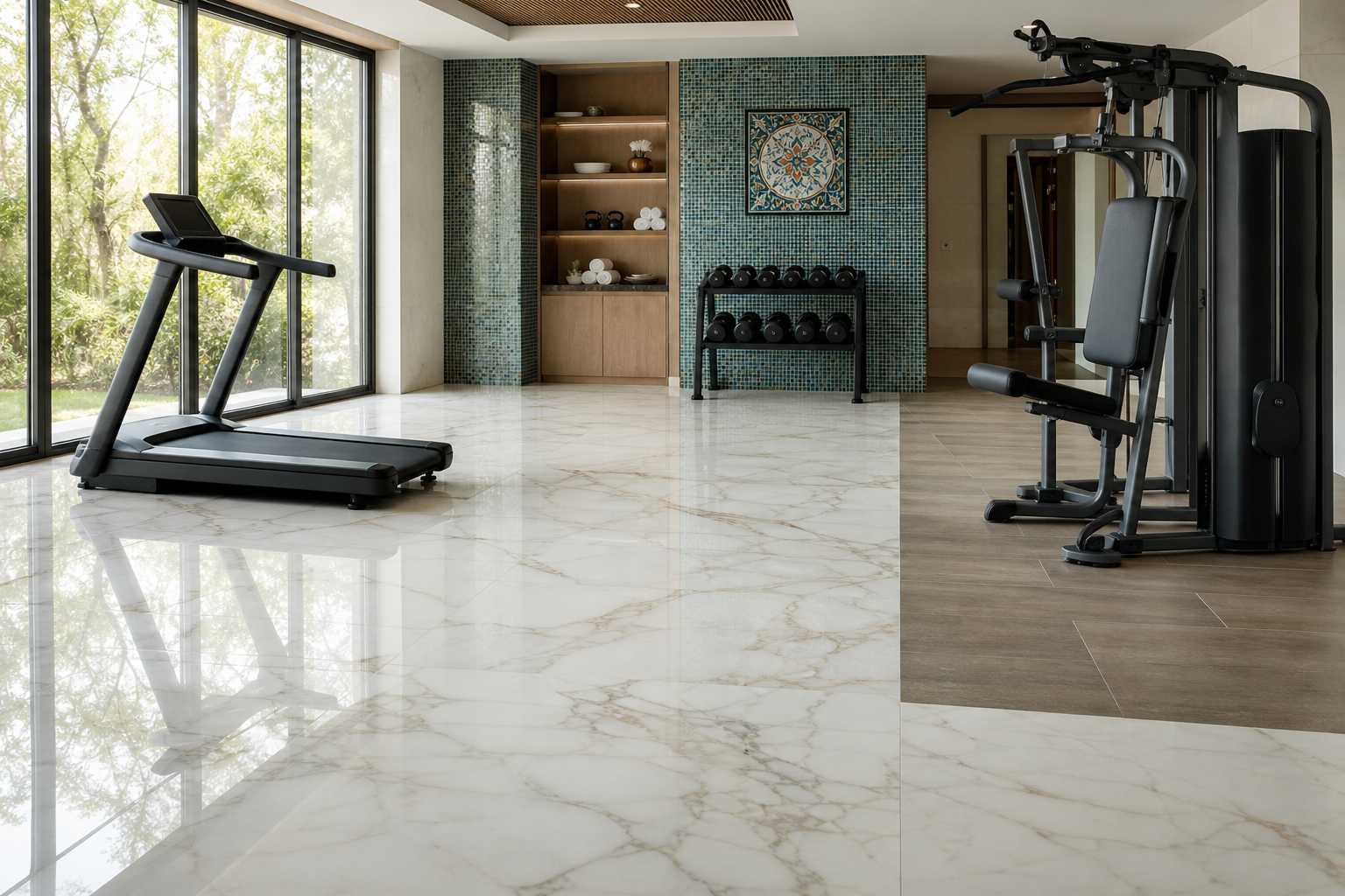 Home Gym Flooring: Stylish Alternatives to Rubber