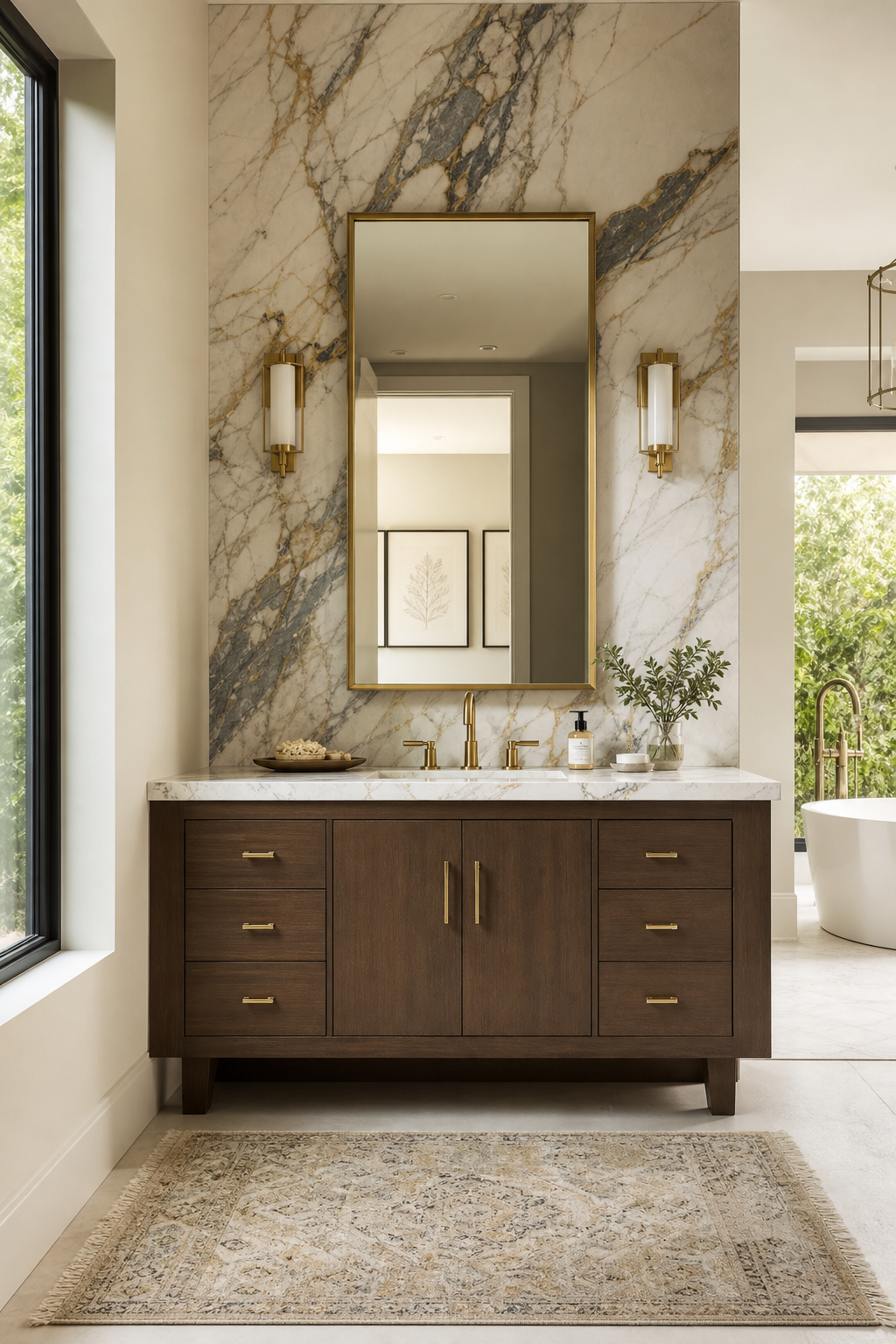 Vanity Backsplashes: Height and Material rules