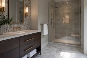 Mixed Metals in the Bathroom: Coordinating Tile and Fixtures