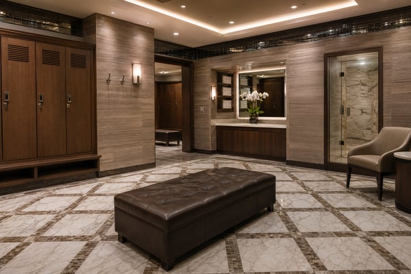 The Modern Locker Room: Country Club Tile Trends
