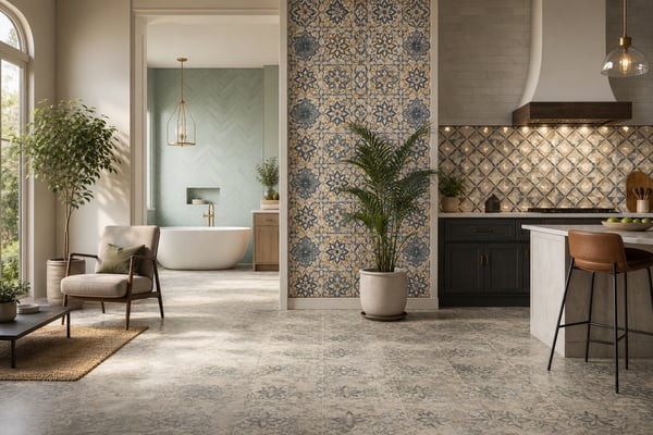 Patterned Porcelain: The Wallpaper Alternative