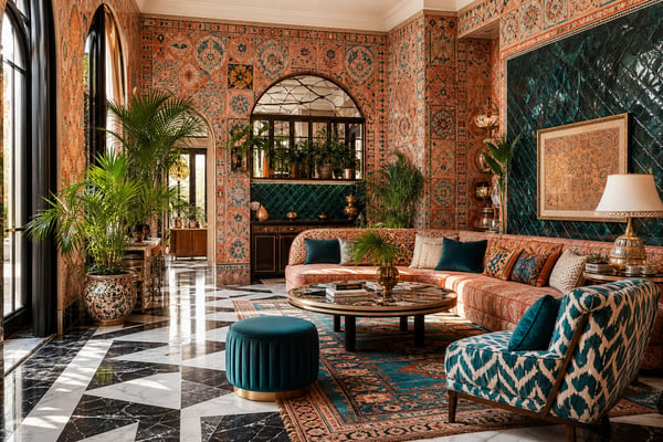 Maximalism Returns: Mixing Patterns and Textures Boldly