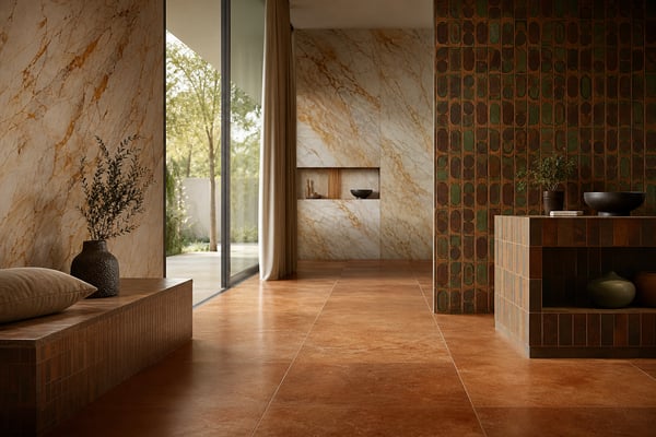 Retro Revival: 70s Earth Tones in Modern Tile