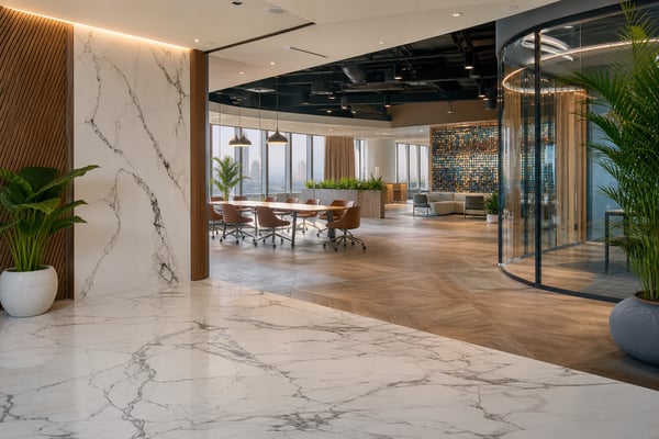 Defining Zones in Open Plan Offices with Floor Patterns
