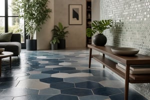 Penny Rounds and Hexagons: The Geometry of Mosaics