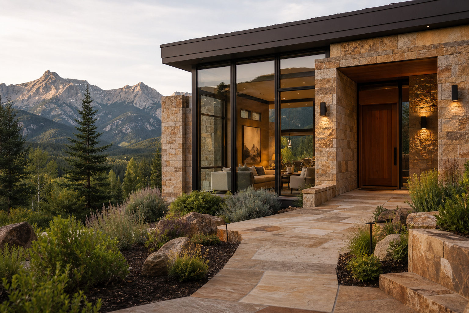Sandstone: Earthy Tones for Mountain Modern Homes