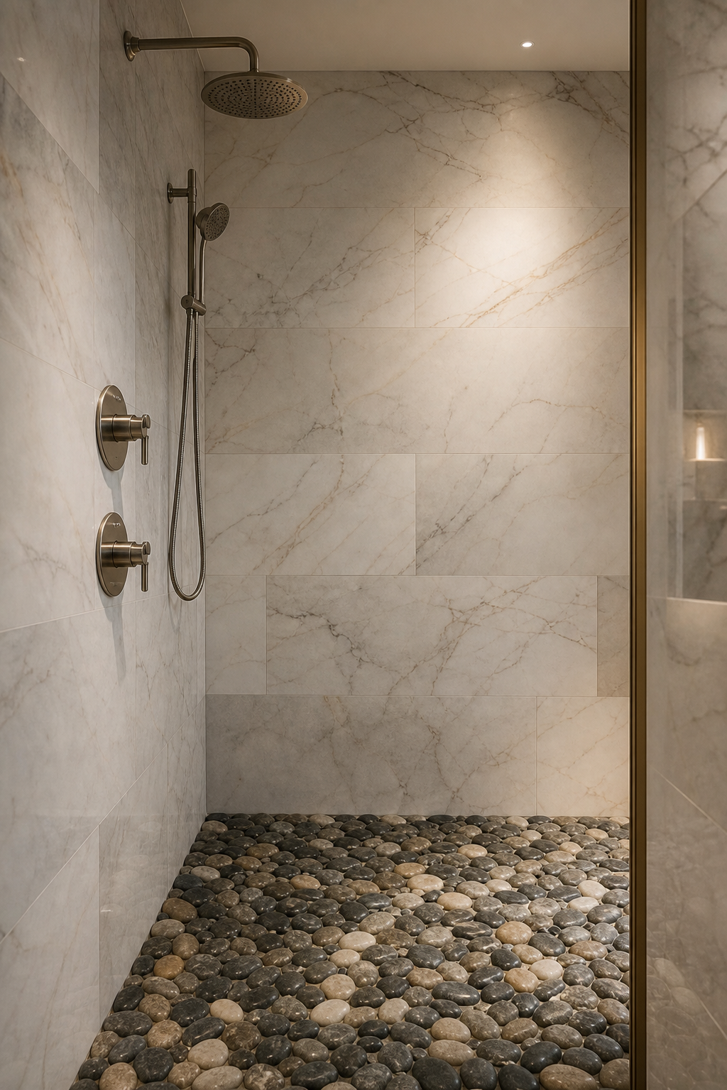River Rock and Pebbles: bringing Nature into the Shower
