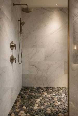 River Rock and Pebbles: bringing Nature into the Shower