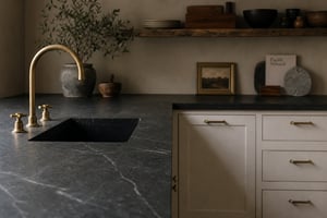 Soapstone: A Designer Favorite for moody Aesthetics