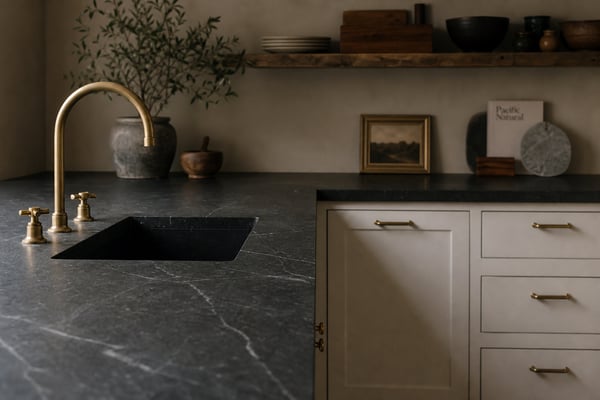Soapstone: A Designer Favorite for moody Aesthetics
