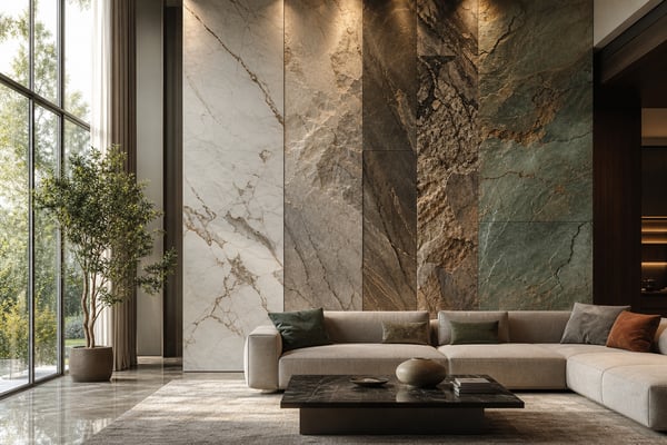 The Feature Wall: Creating Focal Points with Slab Stone