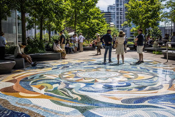 Large Scale Mosaics for Public Art Installations