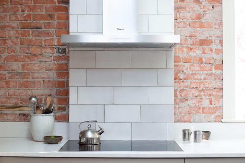 White Field Tile Kitchen Install