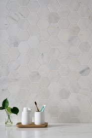 Hexagon-3-7-8-CarraraBella_Install_Portrait