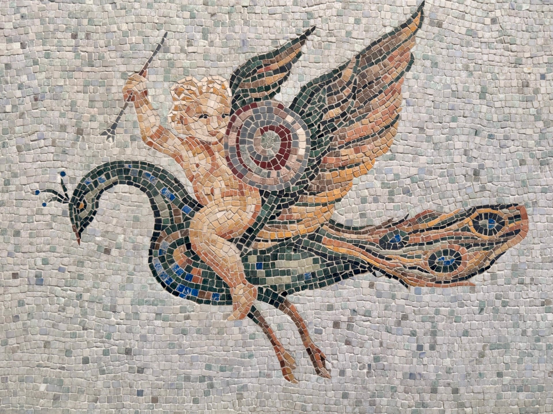custom New Ravenna logo mosaic