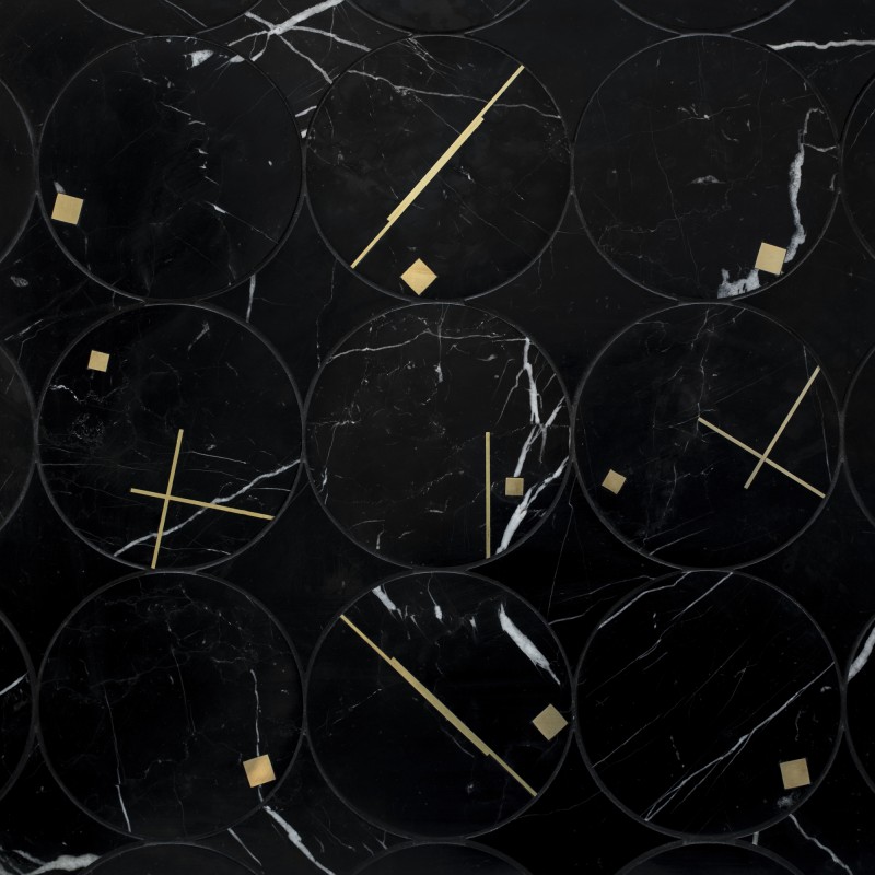 Tempo Nero Marquina Artistic Tile