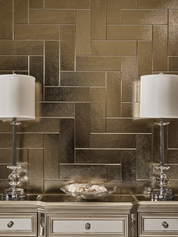 Copper and Metallic Tile Accents for Mountain Kitchens