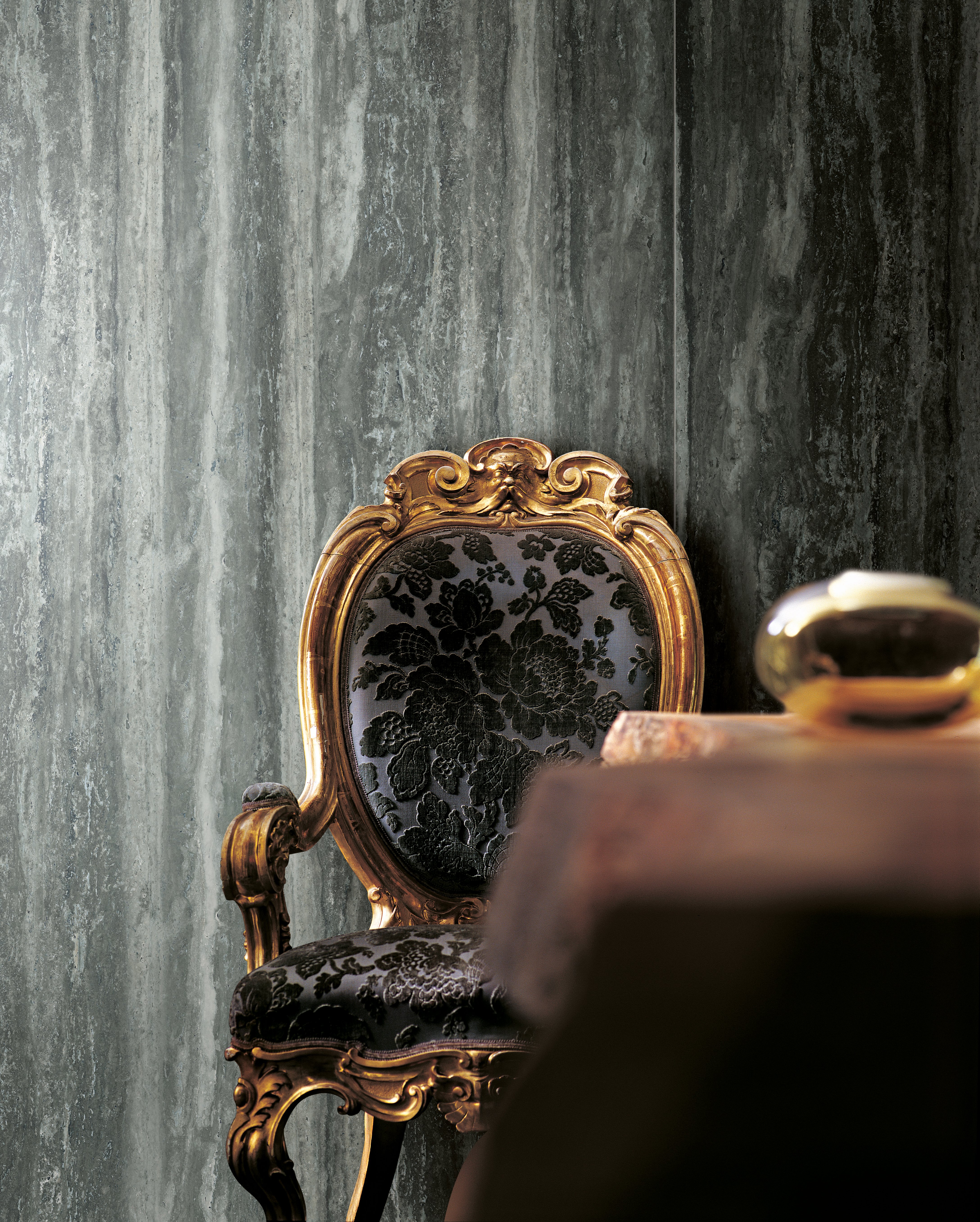 black wall tile