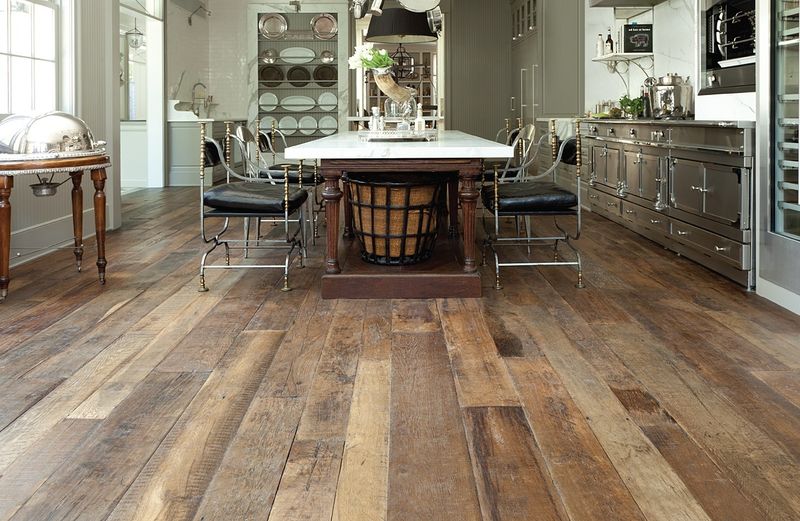 wood floor with patina